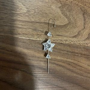 One Piece Earring with Loop Over Ear